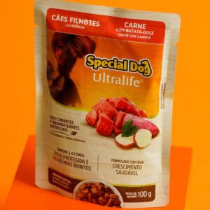 Sachê para cães sabor carne