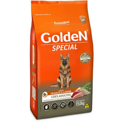 Ração Seca PremieR Pet Golden Special Cães Adultos Frango e Carne